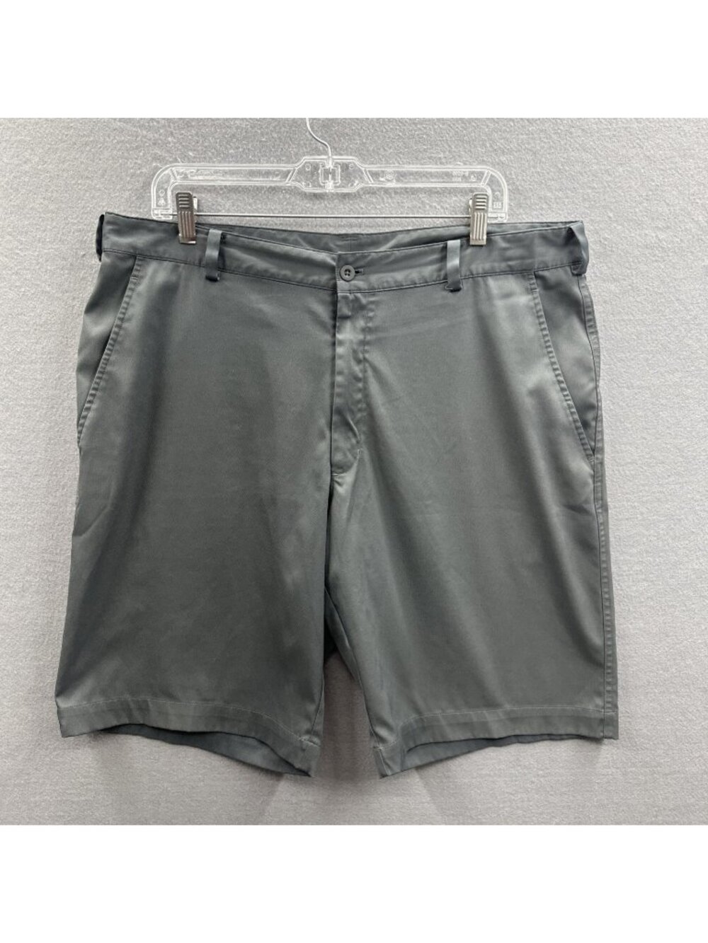Nike Golf Shorts Men 36 Grey Dri-Fit Solid Chino Tour Performance Lightweight